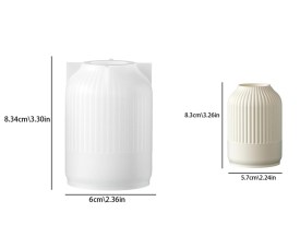 Molde silicona florero rayado